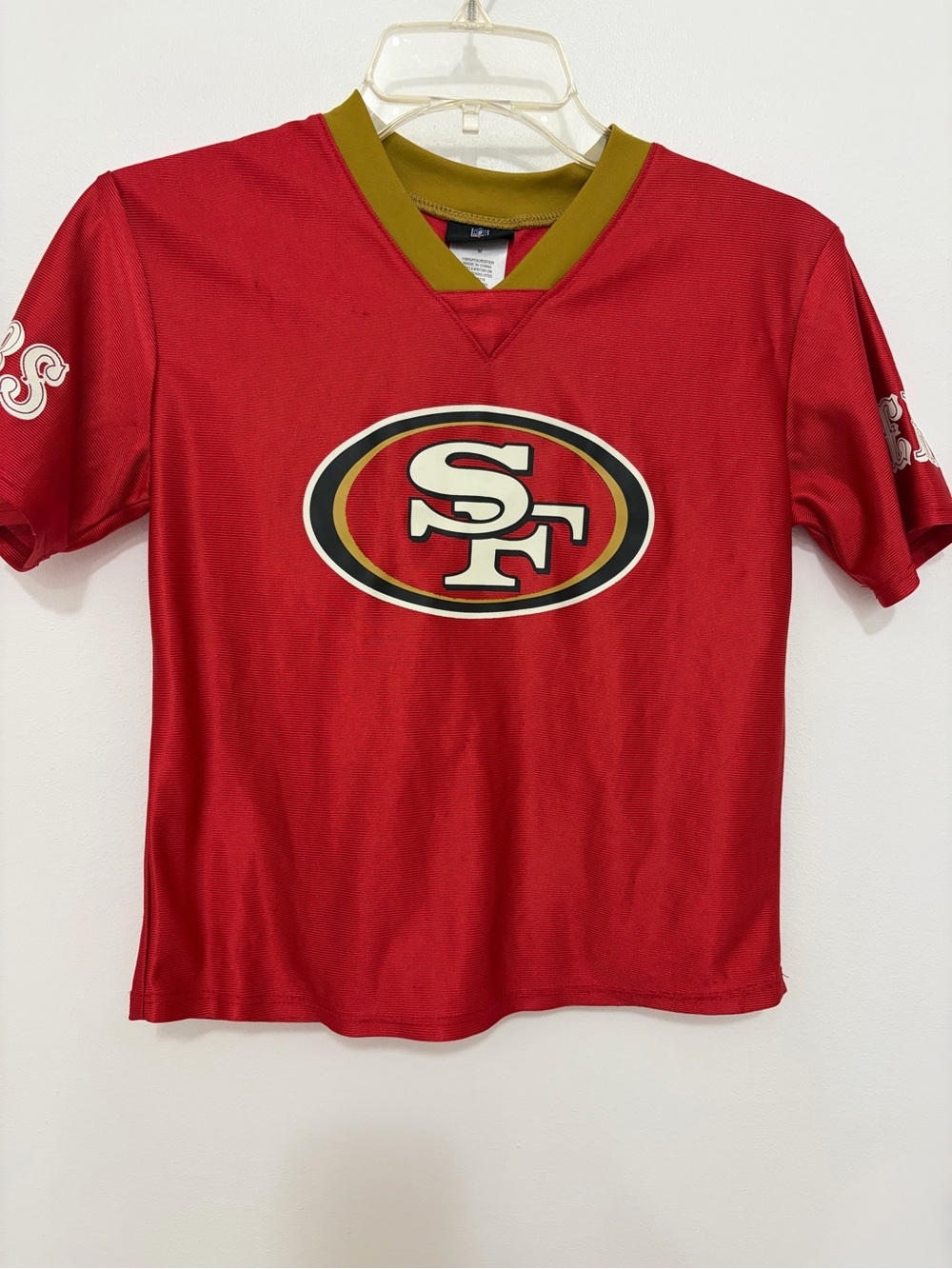 NFL San Francisco 49ers Red and Gold Kids Jersey Top